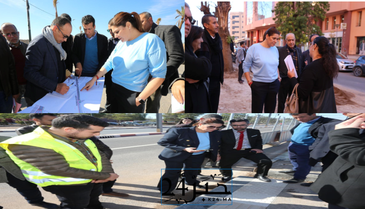 عمدة مراكش تتفقد