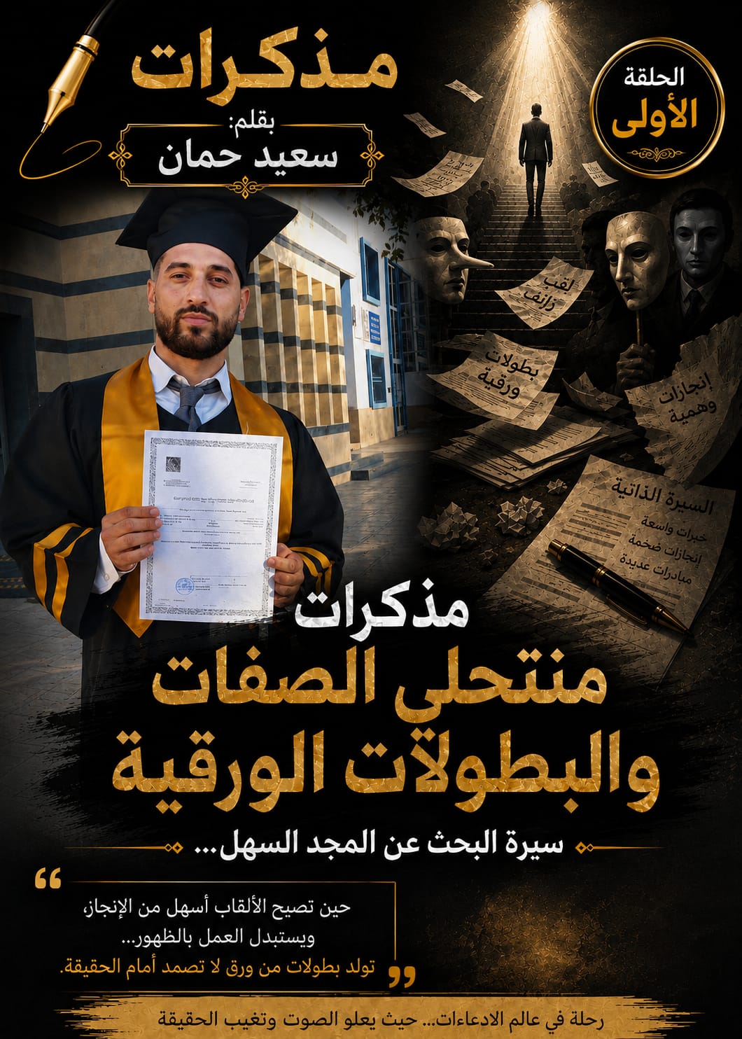 مذكرات منتحلي الصفات والبطولات الورقية (الحلقة الأولى)